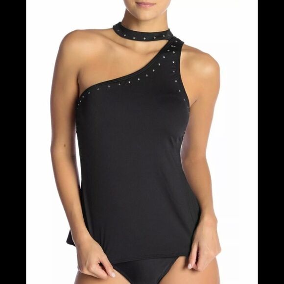Michael Kors Choker Studded Tankini Top. NWT - Picture 3 of 7